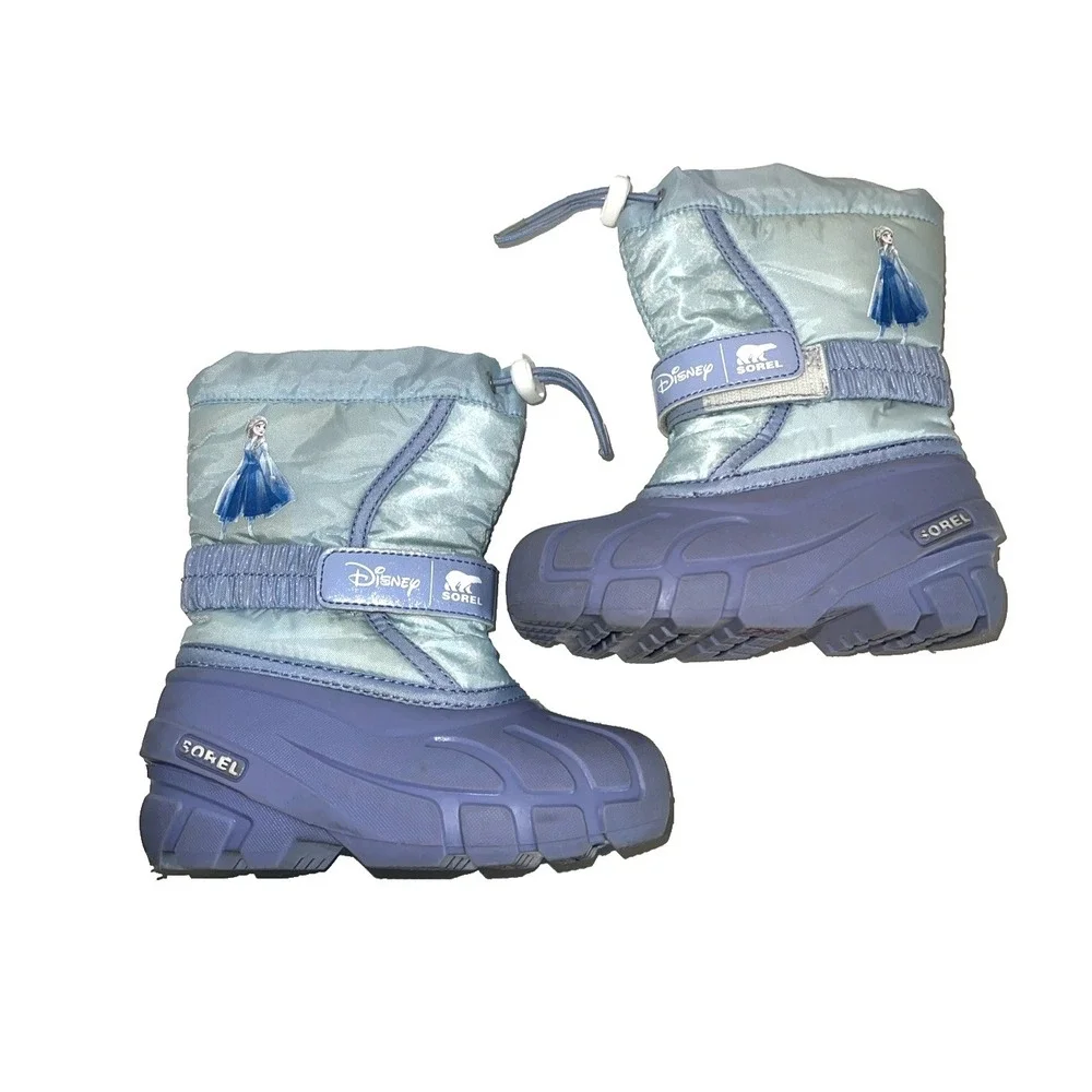 Sorel Disney‎ Flurry Frozen Elsa Snow Boots  Toddler Girls 11 Purple Waterproof